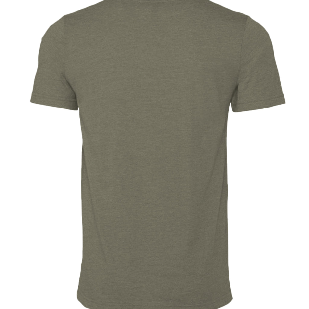 Heather Military Green - 3001CVC - BACK